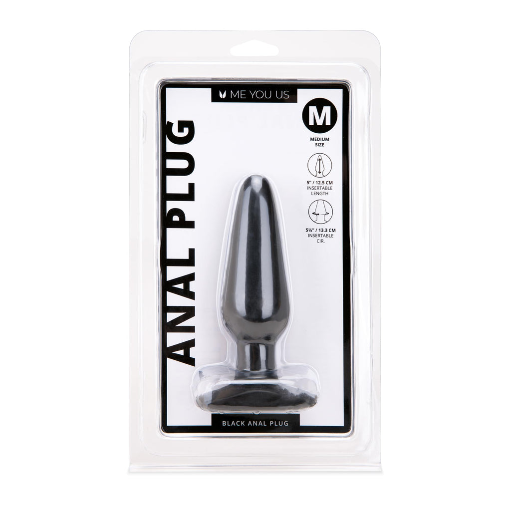 Me You Us Black Medium Anal Plug