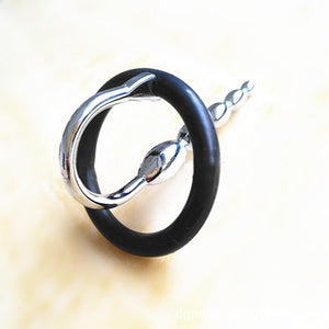 Metal Beads Male Masturbation Stimulation Urethral Plug Restraint Silicone Penis Ring Male Exercise Urethral Sound Urethral Sex