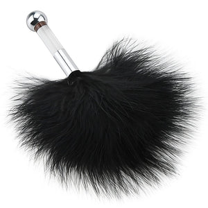Feather Tickler Multi-Function Cosplay Feather Teaser Small Anal Plug Stainless Steel Butt Plug Skin Stimulator Restraint Kit SM