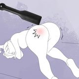 BDSM Bondage Restraints Kit, 4 Pcs Couples Sex Toys with Adjustable Leather Thigh Sling, Paddle, Blindfold and Tickler, Bondage