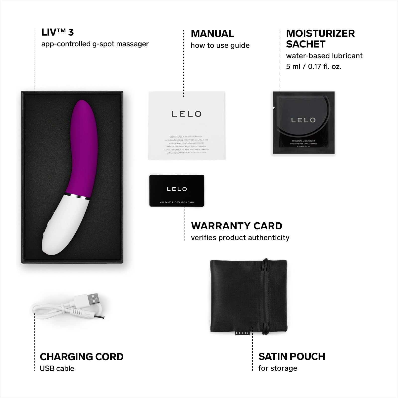 Lelo Liv 3 App G-Spot Vibrator Deep Rose