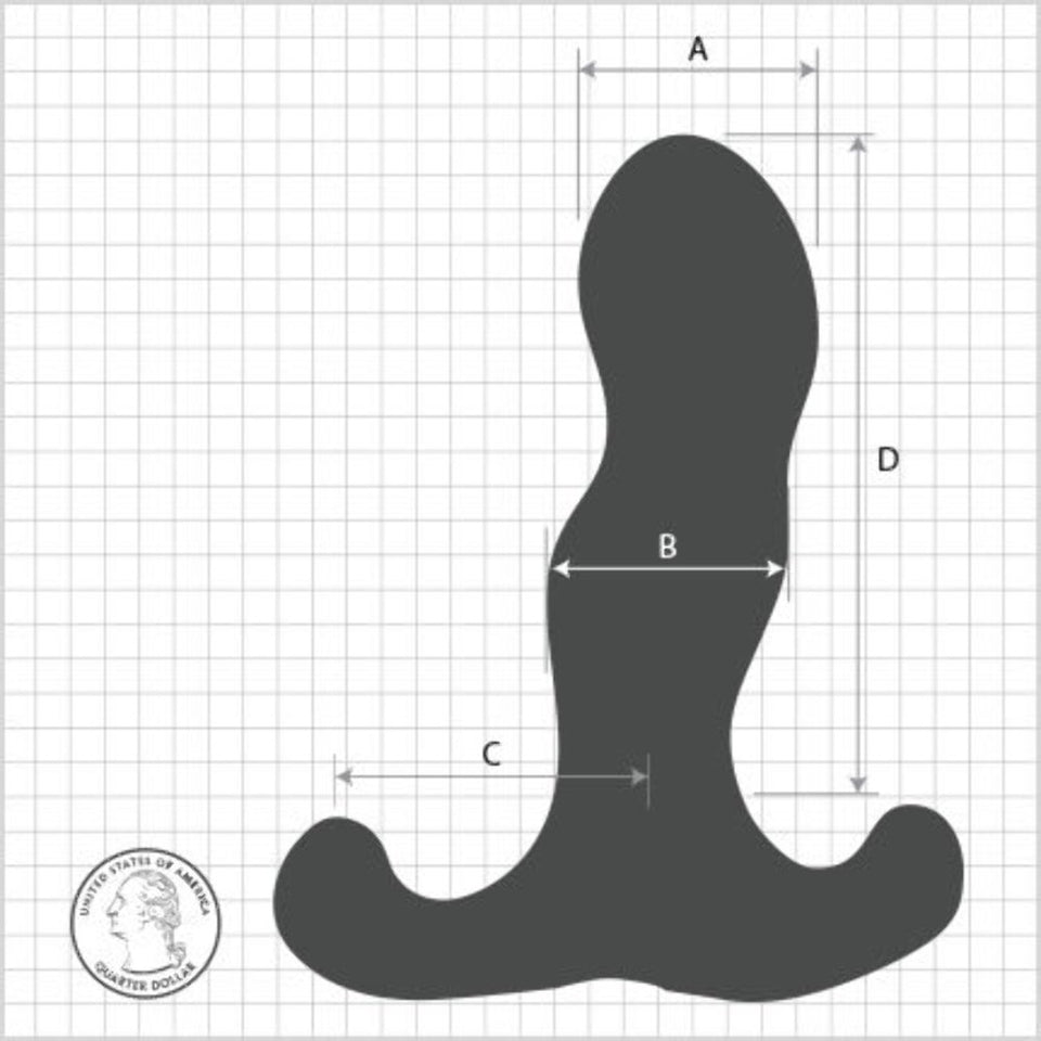 Aneros Device Silicone Male G-Spot Stimulator, Black