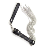Sex Bondage Toy Whip with Stainless Steel Tassel Chain Sm Sex Role Play Training Whip Sex Toy for Couple Flriting Whip for BDSM