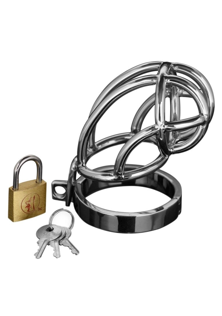 Master Series Captus Stainless Steel Chastity Cage