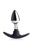Master Series Dark Invader Metal & Silicone Anal Plug Small