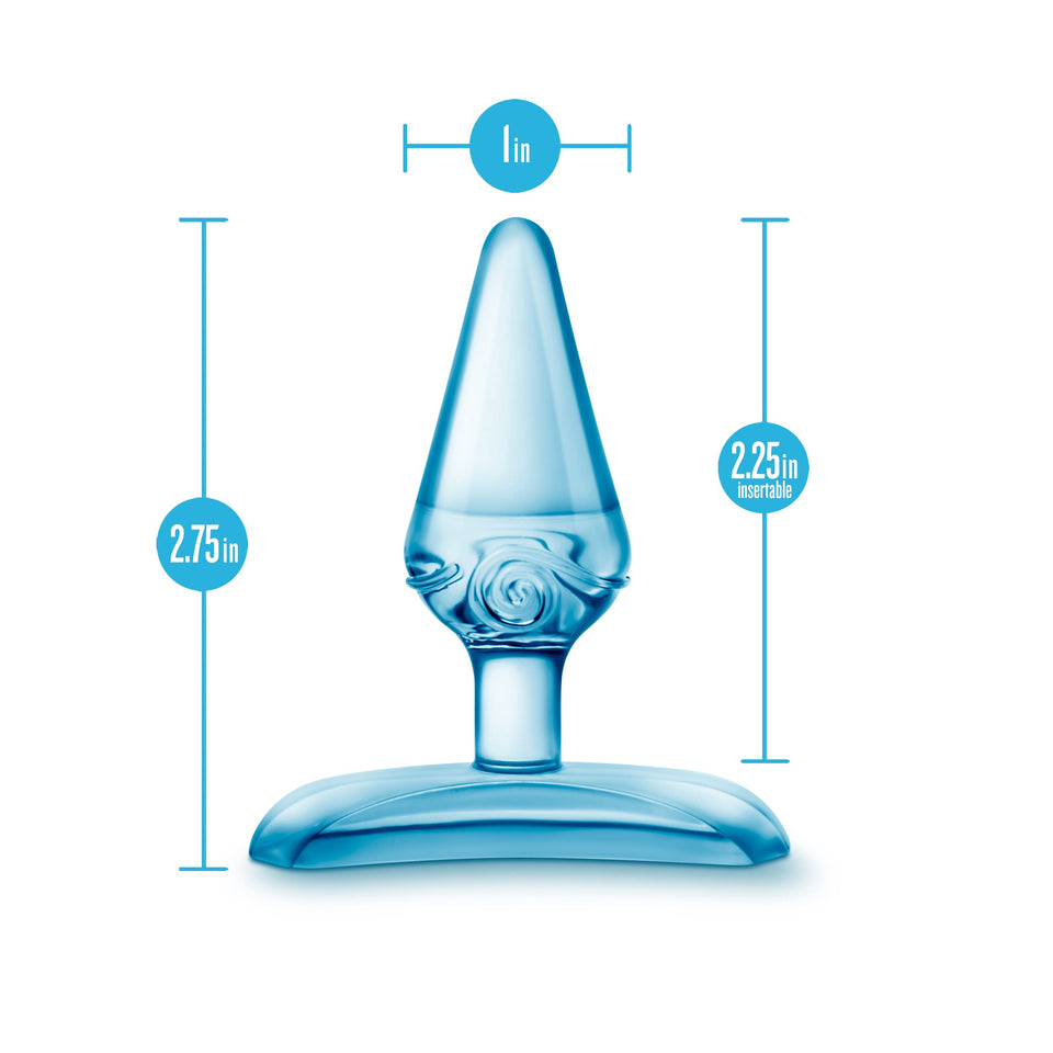 Blush Play with Me - Jolly Plug - Petite 2.75'' Anal Plug - Tapered Head for Easy Insertion Perfect for Beginner's - Base Anchor