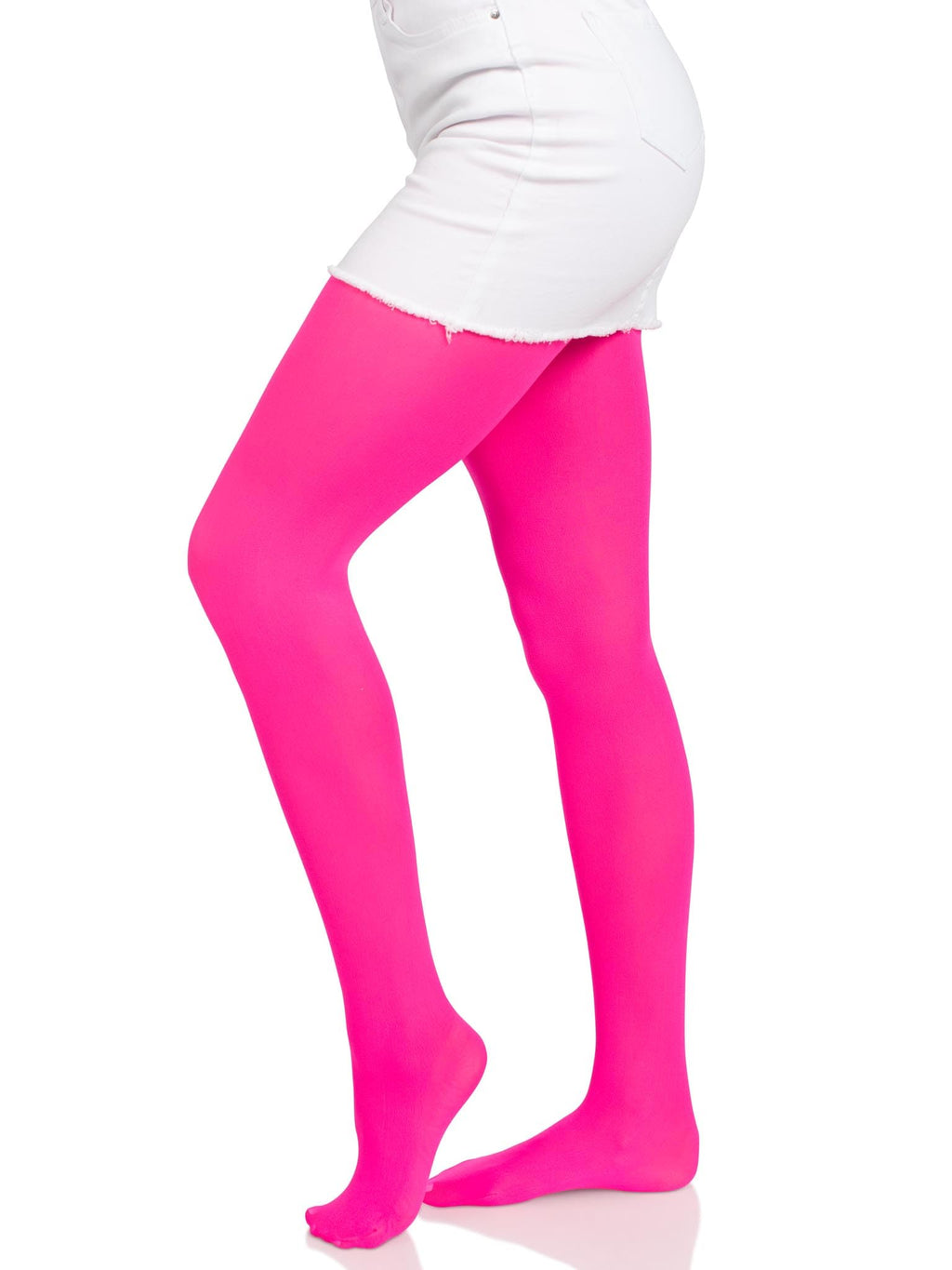 Nylon Tights O/S Neon Pink O/S