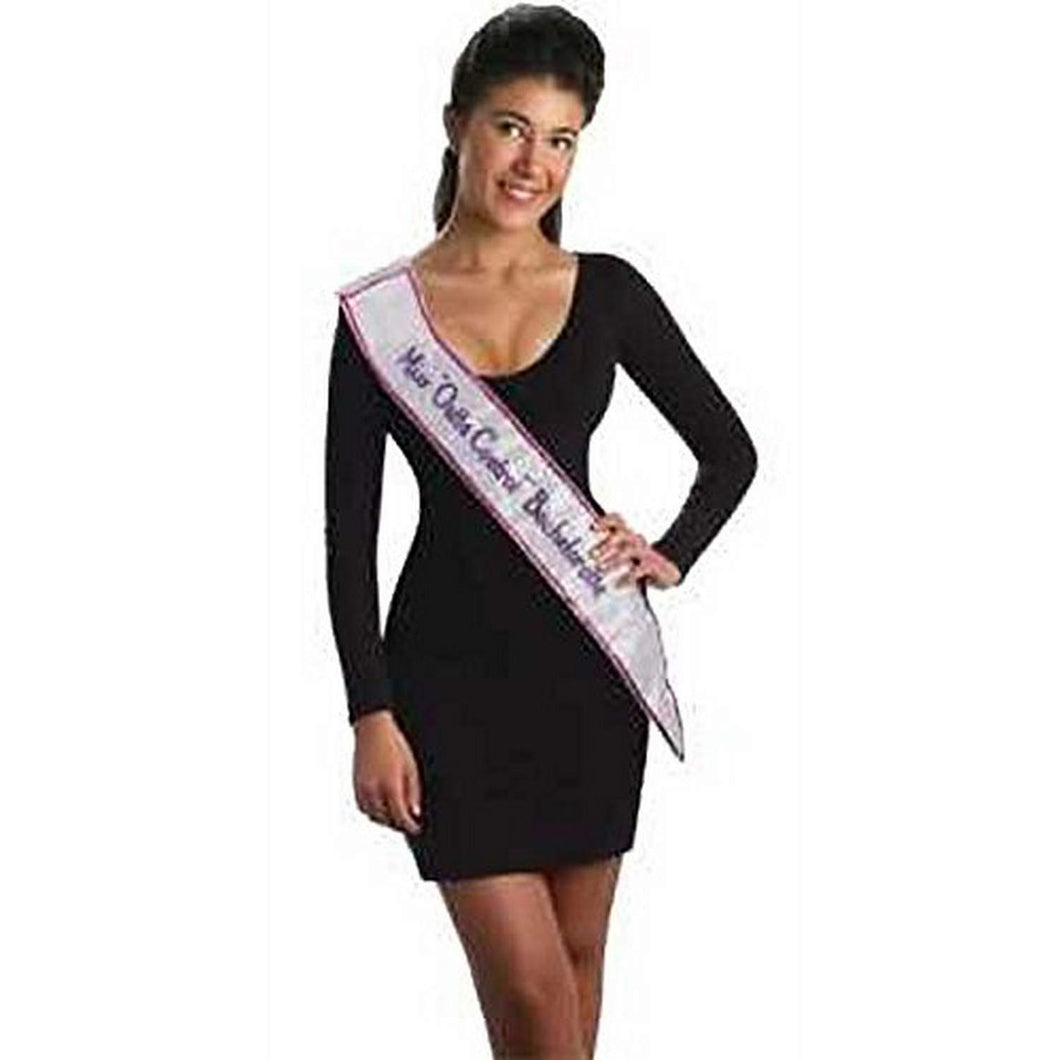 Forum Novelties Party Supplies Light-Up Bachelorette Sash, White/Pink