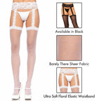 Sheer Thi-Hi W/Lace Garter Bel