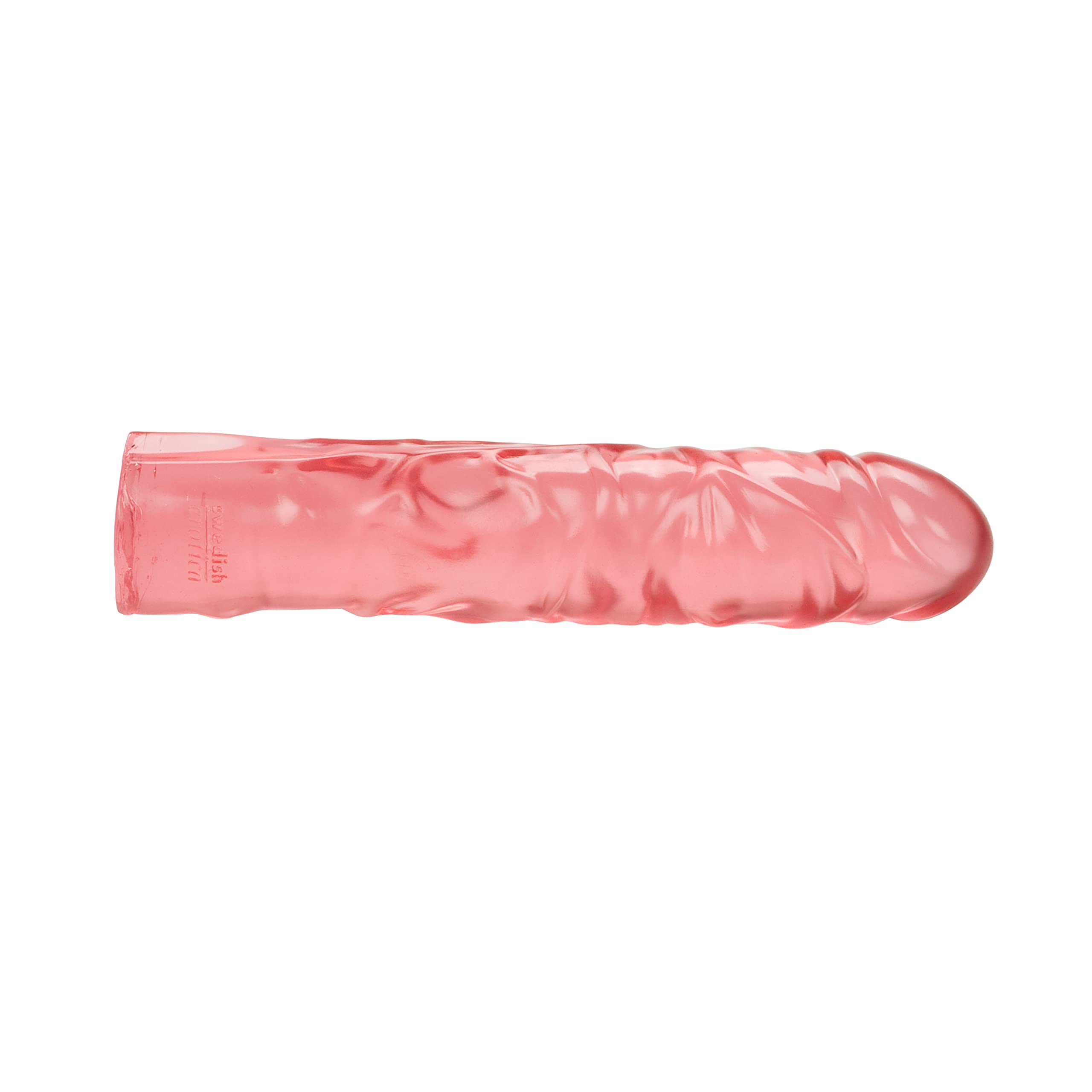 Calexotics Junior Dildo, Veined Chubby Translucence, 8.5''