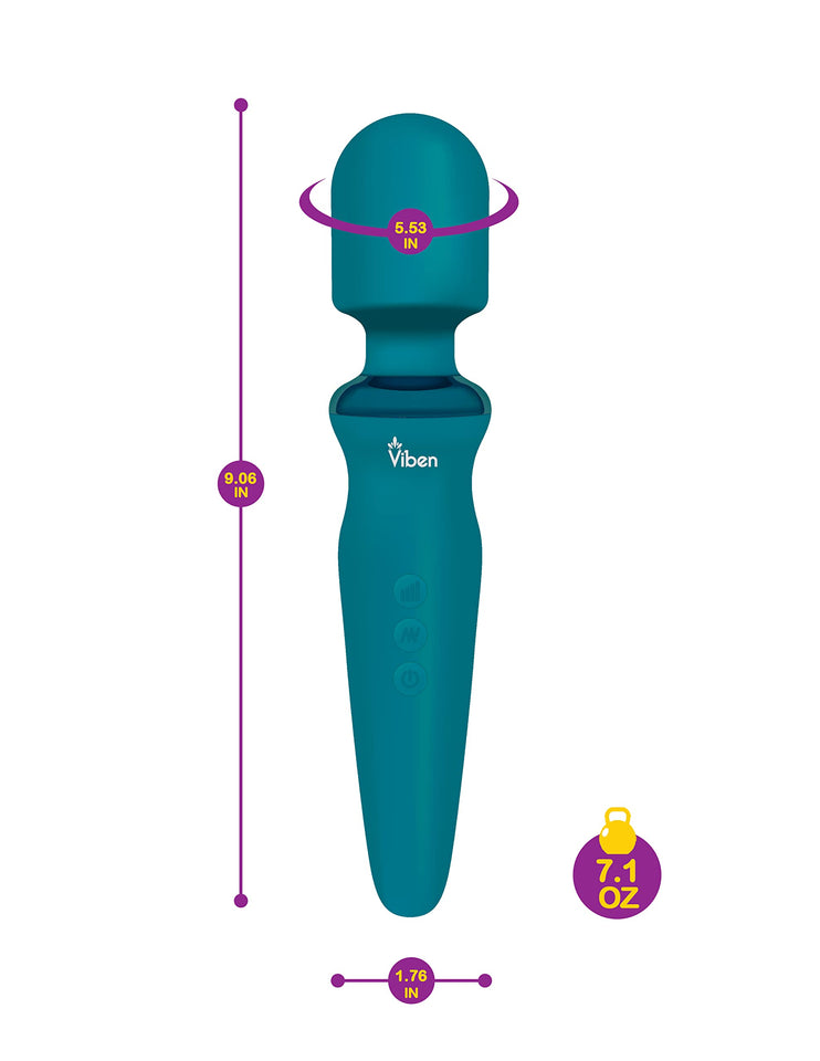 Viben Fierce Intense Wand Massager Ocean