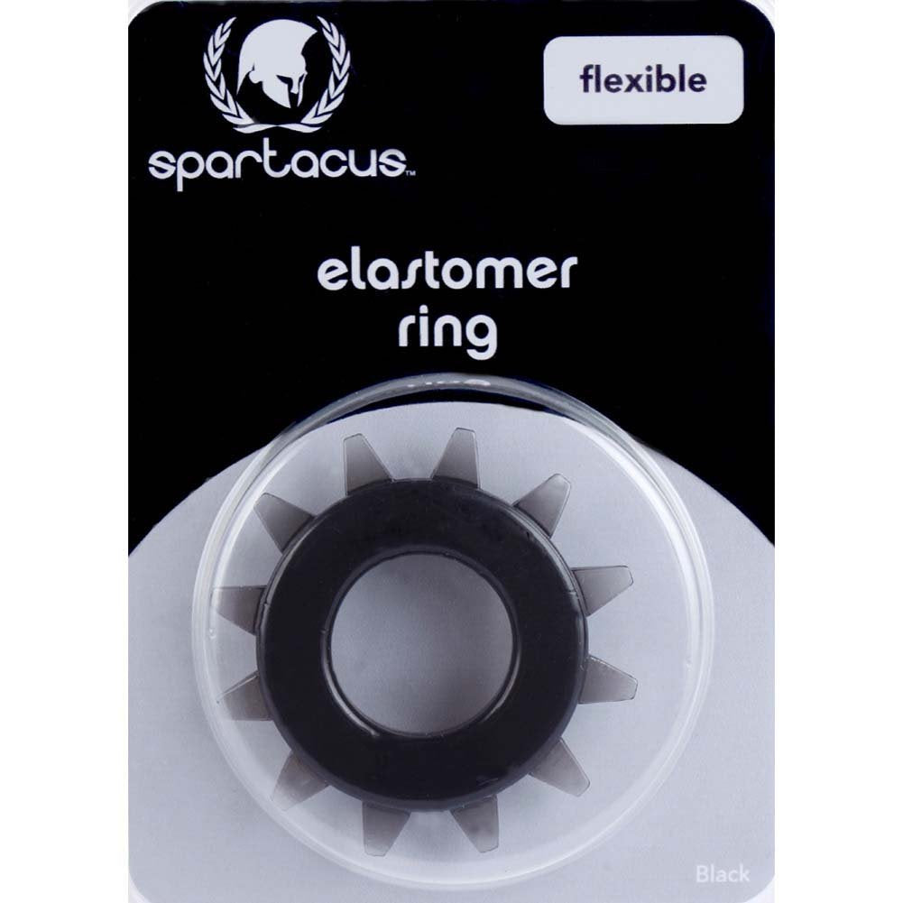 Spartacus Stud Elastomer C Ring - Black