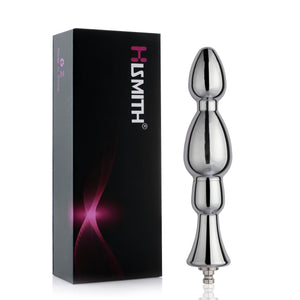 Hismith 6.15Metal Bead Anal Dildo, Smooth Aluminium Anal Wand with KlicLok System for Premium Sex Machine