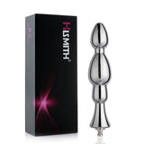 Hismith 6.15Metal Bead Anal Dildo, Smooth Aluminium Anal Wand with KlicLok System for Premium Sex Machine
