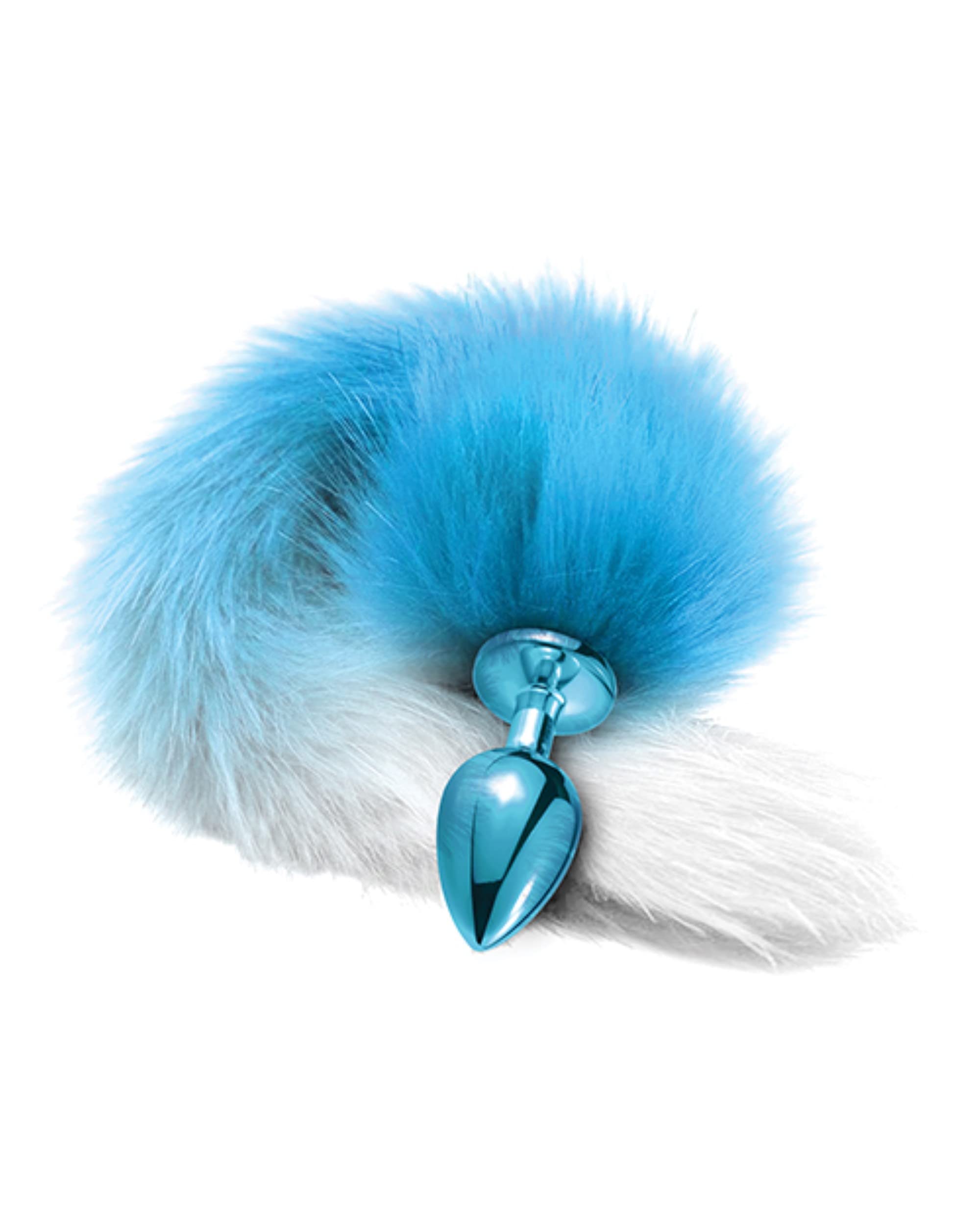 Nixie Metal Plug W/ Ombre Tail Medium Blue Metallic
