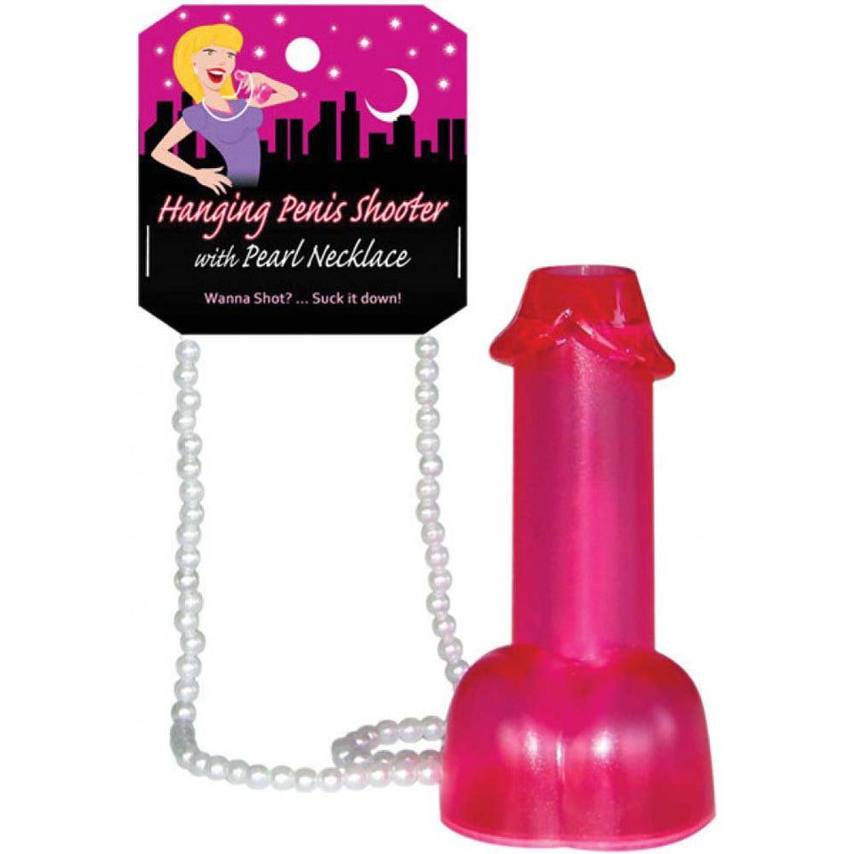 Kheper Hanging Penis Shooter With Pearl Necklace