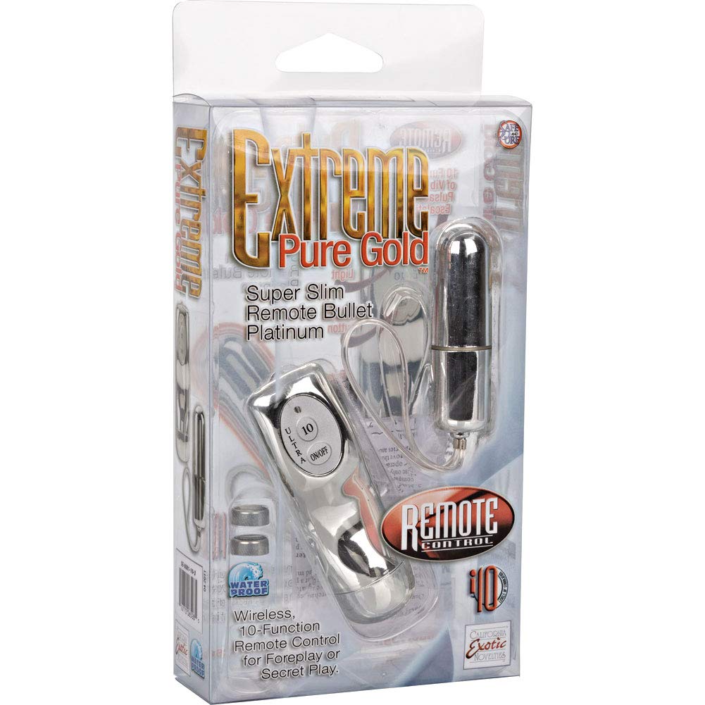 CalExotics Remote Control Extreme Pure Gold Super Slim Remote Bullet, Silver