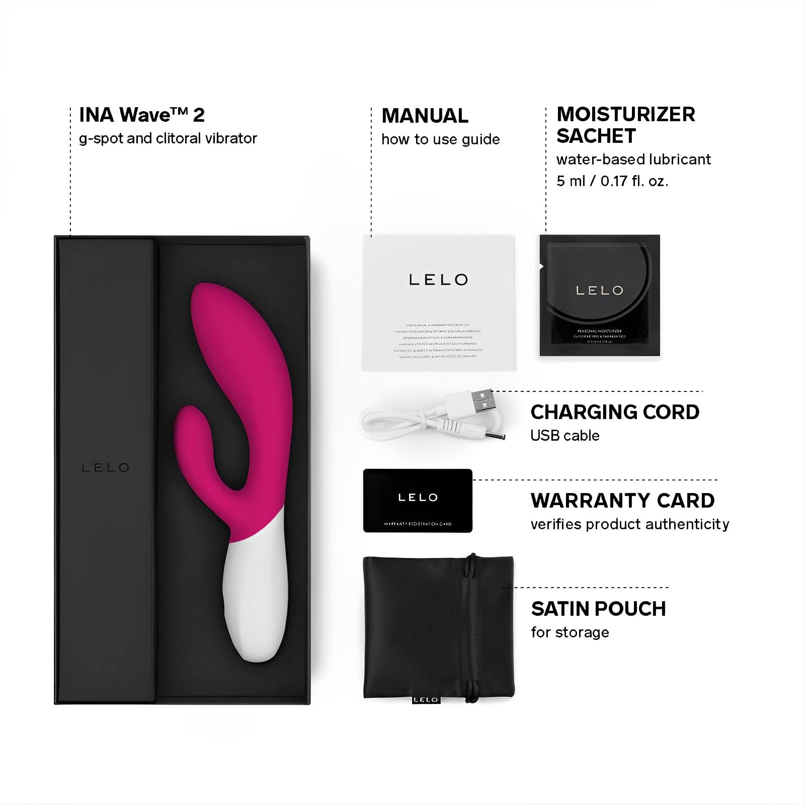 Lelo Ina Wave 2 Cerise (Net)