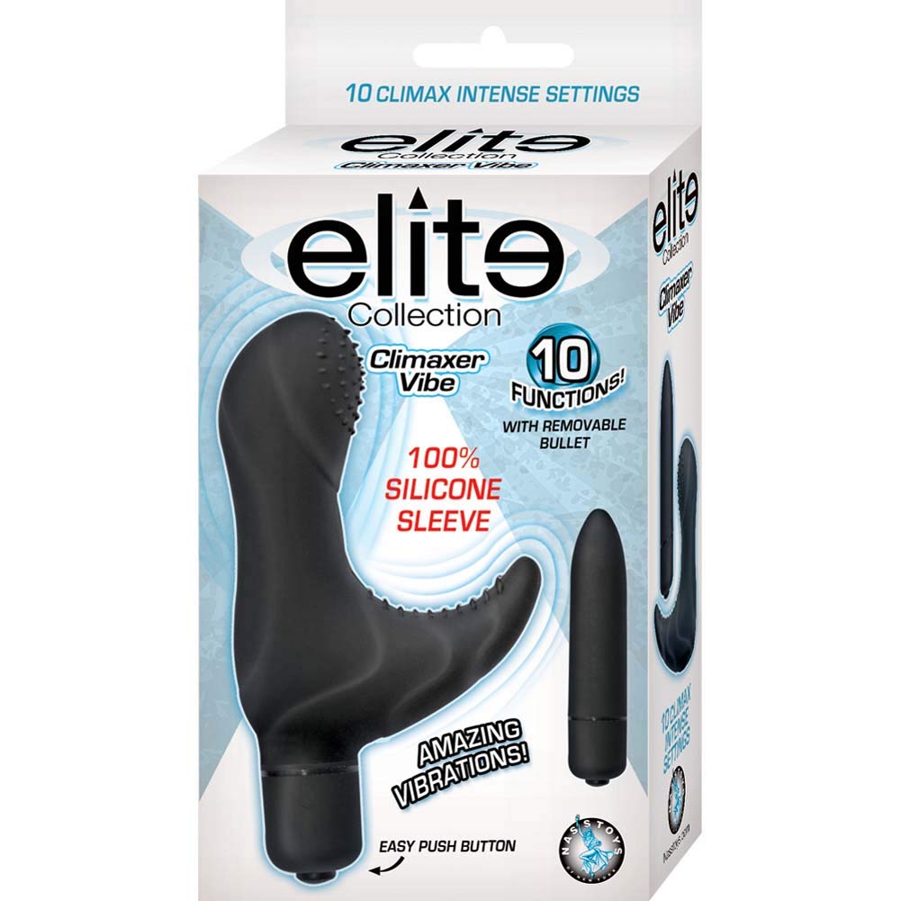 Elite Collection Silicone Climaxer Vibe, Black, 3.5 Inch