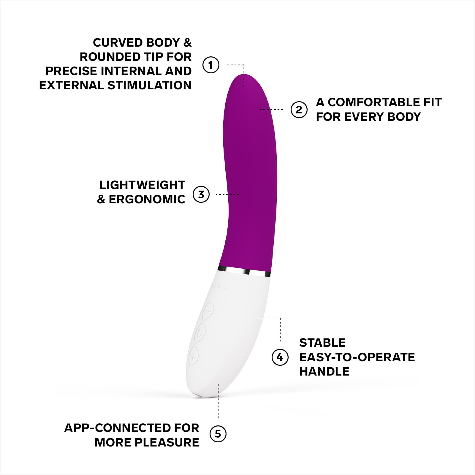 Lelo Liv 3 App G-Spot Vibrator Deep Rose