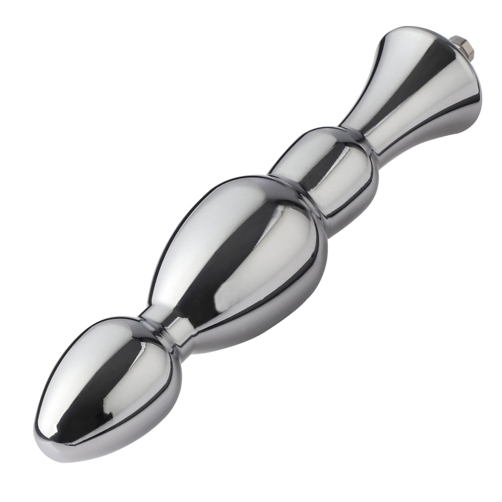 Hismith 6.15Metal Bead Anal Dildo, Smooth Aluminium Anal Wand with KlicLok System for Premium Sex Machine