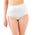 Bali womens Jacquard Mesh Tummy Panel Firm Control 2-pack Fajas Dfx710 shapewear briefs, White Garment/White Garment, XX-Large U