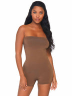 Leg Avenue Seamless Opaque Microfiber Str Tan Color
