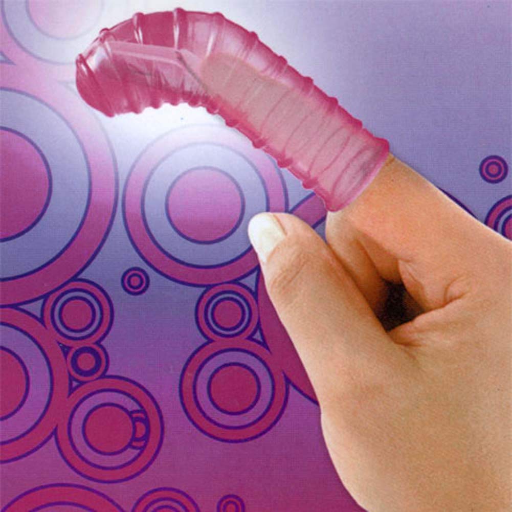 Pulsating Love Finger Jelly G Spot Vibe 3.5 Inch Pink