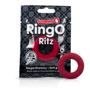 Screaming O Ringo Ritz Mega Stretchy Silicone Cock Ring, Black