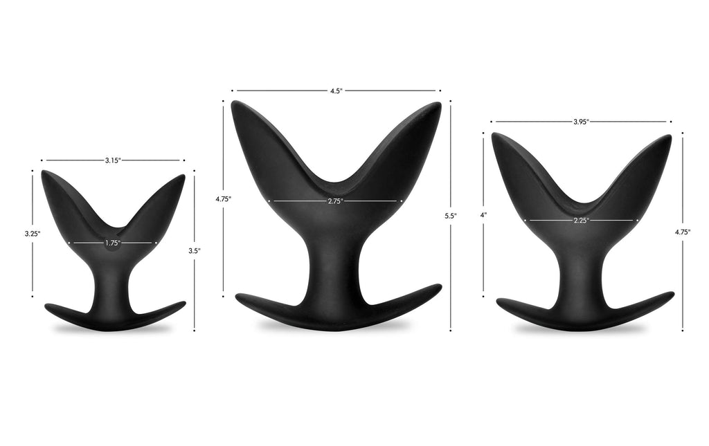 Master Series 3 Piece Silicone Anal Anchor Set