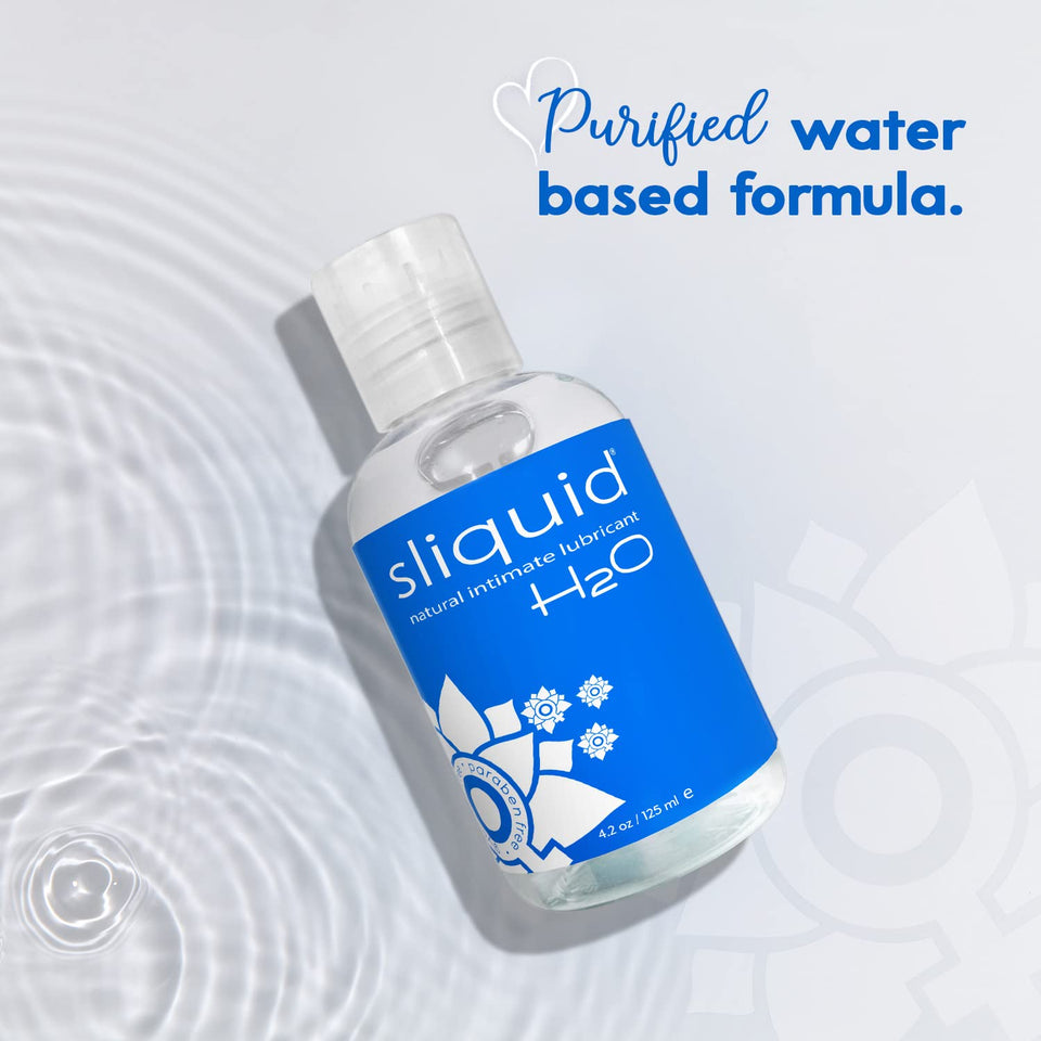 Sliquid Naturals H20 Waterbased Lubricant-125Ml
