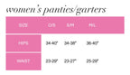 Studded elastic garter suspend