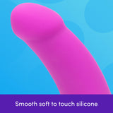 Lovehoney Curved Dildo - 7 Inch with Suction Cup - Flexible Anal Dildo for Men and Women - Harness Compatible Strap On - Smooth