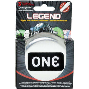 One Condoms One Legend  3 Count