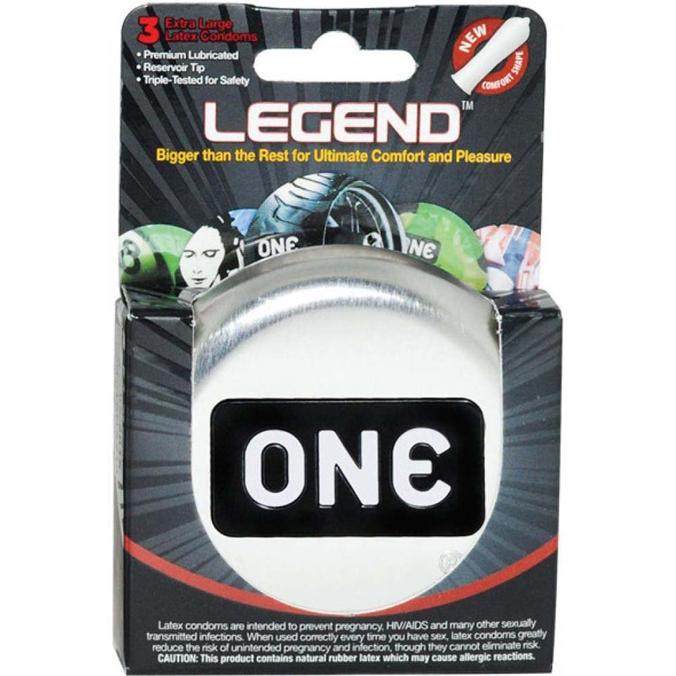 One Condoms One Legend  3 Count