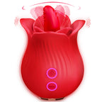 ZOOPLOU Clitoral Licking Tongue Rose Sex Toy Vibrator Stimulator for Women, Vibrating Rose Adult Women Couples Sex Toys with 10