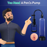 Penis Pump Sex Toys for Men - ACUMUM Manual Vacuum Penis Extender Male Sex Toys, Penis Pumps Penis Enlarger Adult Toys with Pock