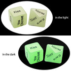 Naughty Sex Dice Set for Adults Couple Funny Glow in The Dark Love Dice for Anniversary Valentines Couple Game Choices,60 Ways t