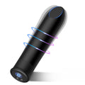 Bullet Vibrator with Angled Tip for Precision Clitoral Stimulation, Discreet Rechargeable Lipstick Vibe with 10 Vibration Modes