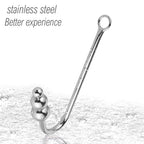 Anal Hook Sex Toys Steel Slave Games For Lover,Unisex Rope Hook Products With 3 Balls