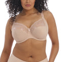 Elomi Womens Plus Size Morgan Underwire Banded Stretch Lace Bra, Sahara, 38G