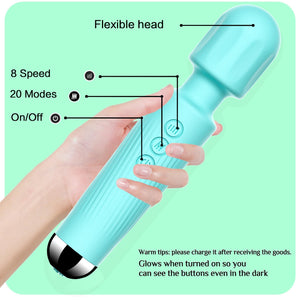 SANJIANKE Vibrator Wand Sex Toys,Female Clit Stimulator Vibrators,Vibrator for Woman,Adult Sex Toys Tools,Gifts for Women,20 Pat