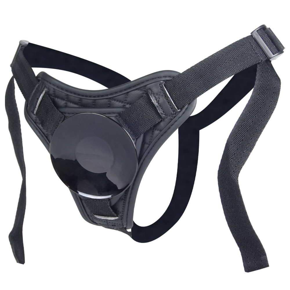 Strap On Dildo Strap Adjustable Universal Women Lesbian Sex Toy, PU Suction Cup Wear Leather Pants for Couple, O-Ring Strapon Co