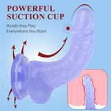 7 Inch Realistic Dildo Sex Toy, Soft Dildo with Curved Shaft for Vaginal G-spot Stimulation, Body-Safe Material Penis with Stron