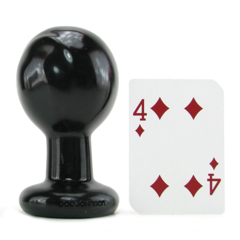 Ball Shape Anal Plug Large (Black)