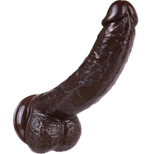 9.25 Inch Realistic Dildo Adult Sex Toys for Women Men, Lifelike G Spot Clitoral Black Huge Dildo with Strong Suction Cup for Ha