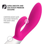 Lelo Ina Wave Dual-Action, G-Spot And External Massage Vibrator With Motion Movement, Cerise