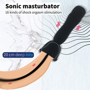 GURIDO Silicone Urethral Sounds Dilator Male Vibrator Penis Training Multiple Vibrating Glans Trainer Stimulation Stretching for