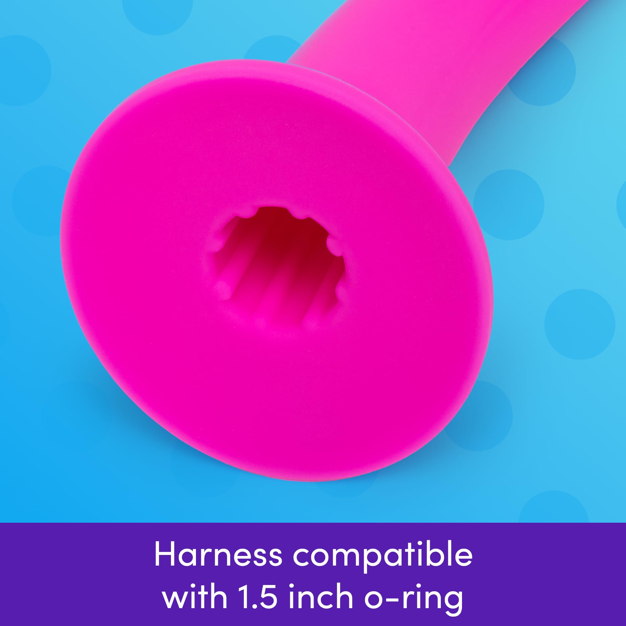 Lovehoney Curved Dildo - 6 Inch with Suction Cup - Flexible Anal Dildo for Men and Women - Harness Compatible Strap On - Smooth