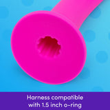Lovehoney Curved Dildo - 6 Inch with Suction Cup - Flexible Anal Dildo for Men and Women - Harness Compatible Strap On - Smooth